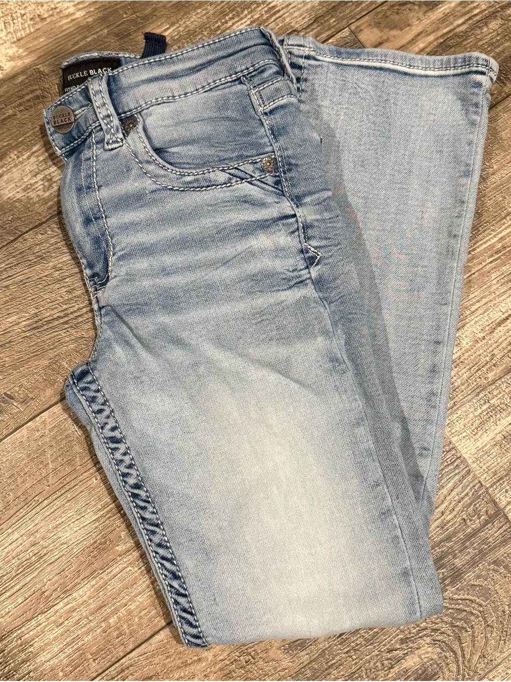 Buckle Black Light Blue Kids Jeans size 12R